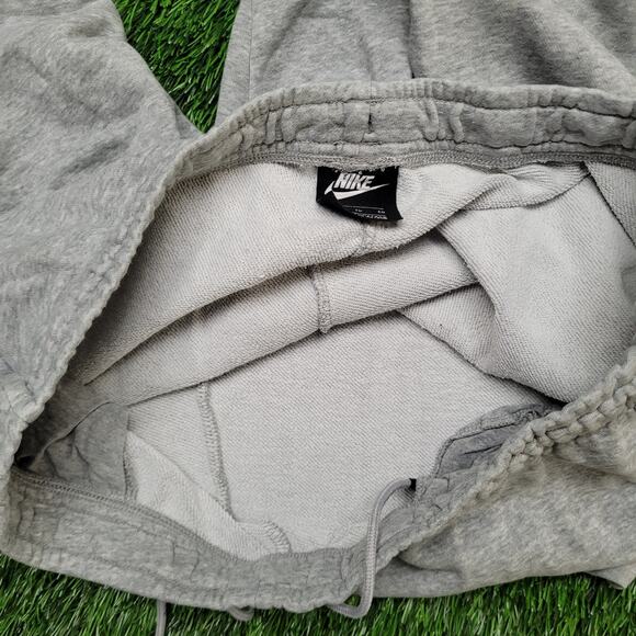 Nike Swoosh Logo Jogger Sweatpants Mens XL Heather Grey Tapered Fit - Picture 4 of 11